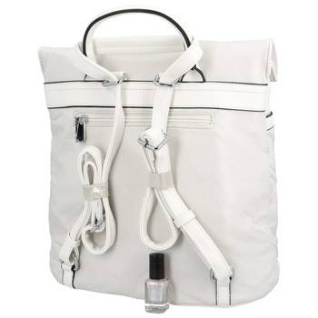 Dámský městský batoh kabelka bílý - Maria C Exlov
