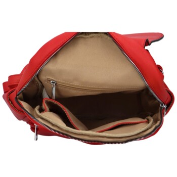 Dámský batoh kabelka červený - Maria C Otoros