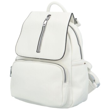 Dámský batoh kabelka bílý - Maria C Otoros