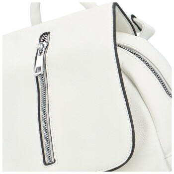Dámský batoh kabelka bílý - Maria C Otoros