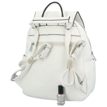 Dámský batoh kabelka bílý - Maria C Otoros