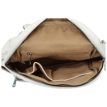 Dámský batoh kabelka bílý - Maria C Otoros