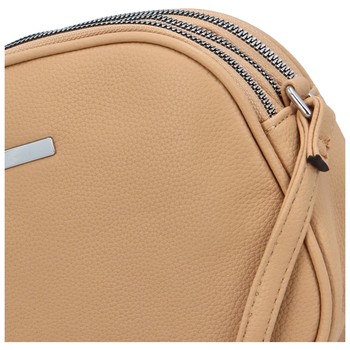 Dámská crossbody kabelka camel - Maria C Vilena