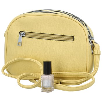 Dámská crossbody kabelka světle žlutá - Maria C Vilena