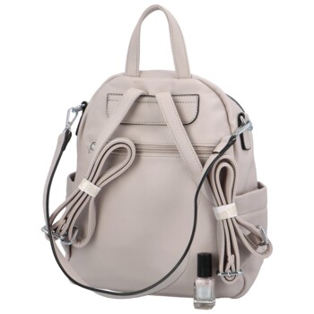 Dámský batoh kabelka světle šedý - Silvia Rosa Perfekto