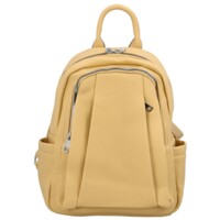 Dámský městský batoh kabelka pastelově žlutý - Maria C Intro