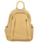 Dámský městský batoh kabelka pastelově žlutý - Maria C Intro