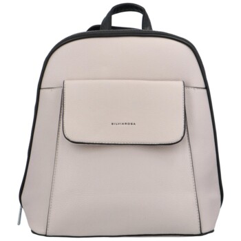 Dámský batoh kabelka světle šedý - Silvia Rosa Jersil