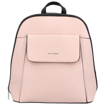 Dámský batoh kabelka světle růžový - Silvia Rosa Jersil