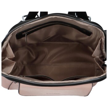 Dámský batoh kabelka světle růžový - Silvia Rosa Jersil