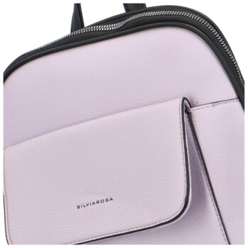 Dámský batoh kabelka světle fialový - Silvia Rosa Jersil