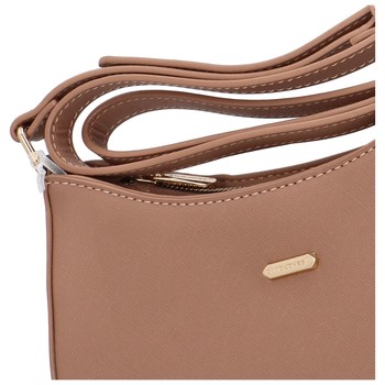 Dámská crossbody kabelka saffiano starorůžová - David Jones Boaty