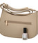 Dámská crossbody kabelka saffiano tmavě béžová - David Jones Boaty