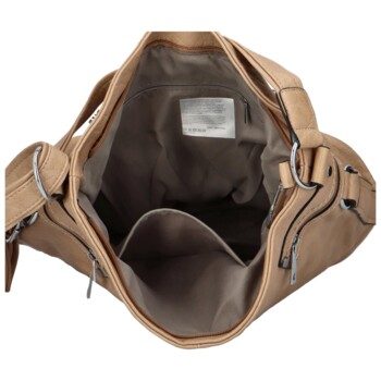 Dámská crossbody kabelka tmavě béžová - Mahel Serena