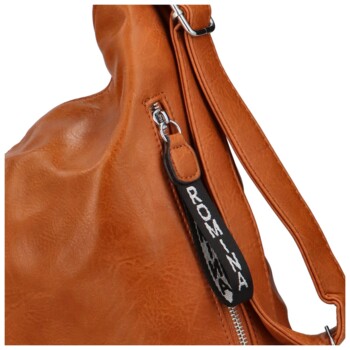 Dámská kabelka přes rameno světle hnědá - Romina Fila