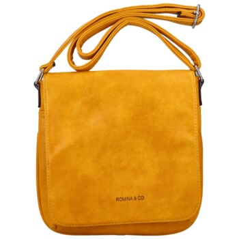 Dámská crossbody kabelka tmavě žlutá - Romina Louly