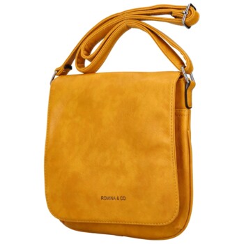 Dámská crossbody kabelka tmavě žlutá - Romina Louly