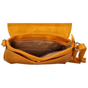 Dámská crossbody kabelka tmavě žlutá - Romina Louly