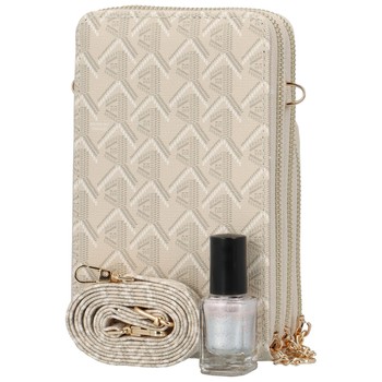 Dámská peněženka kapsa na mobil světle béžová - Coveri Luii