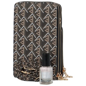 Dámská peněženka kapsa na mobil černá - Coveri Luii