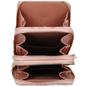 Dámská peněženka kapsa na mobil světle růžová - Coveri Luii