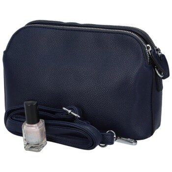 Pevná dámská crossbody kabelka tmavě modrá - Coveri Layla