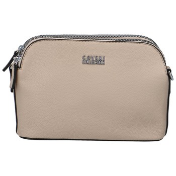 Pevná dámská crossbody kabelka taupe - Coveri Layla
