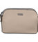 Pevná dámská crossbody kabelka taupe - Coveri Layla