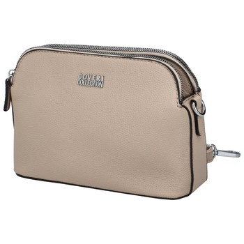 Pevná dámská crossbody kabelka taupe - Coveri Layla