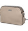 Pevná dámská crossbody kabelka taupe - Coveri Layla
