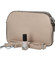 Pevná dámská crossbody kabelka taupe - Coveri Layla