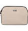 Pevná dámská crossbody kabelka světle béžová - Coveri Layla