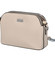 Pevná dámská crossbody kabelka světle béžová - Coveri Layla