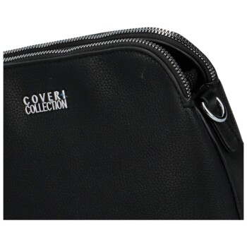 Pevná dámská crossbody kabelka černá - Coveri Layla