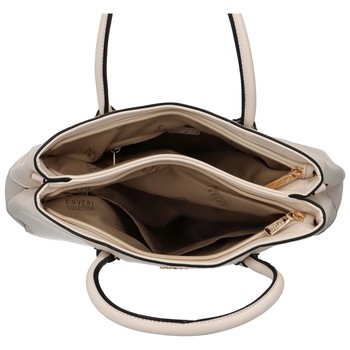 Dámská kabelka do ruky světle béžová - Coveri Patri