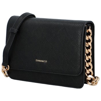 Dámská crossbody kabelka černá - DIANA & CO Berefy Snake