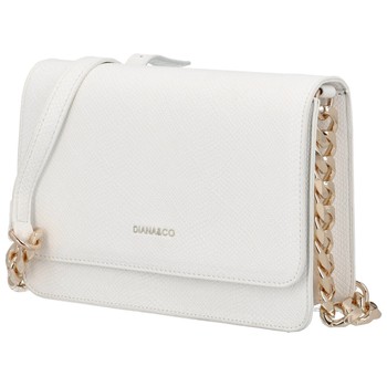 Dámská crossbody kabelka bílá - DIANA & CO Berefy Snake