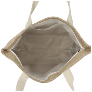 Látková plážová taška béžová - Delami Biulgi 4