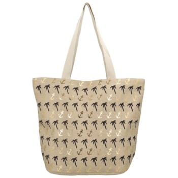 Látková plážová taška béžová - Delami Biulgi 6