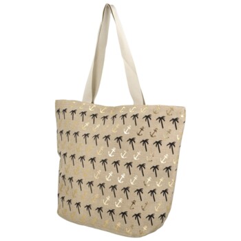 Látková plážová taška béžová - Delami Biulgi 6