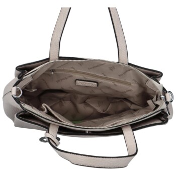 Stylová dámská větší kabelka na rameno šedá - Coveri Giadia