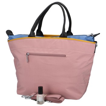 Dámská shopper taška bledě růžová - Coveri Inga