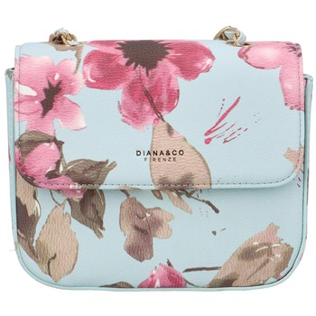 Dámská crossbody kabelka světle modrá - DIANA & CO Melly Flower