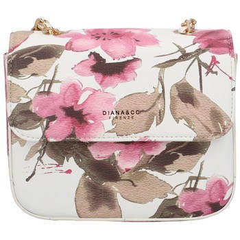 Dámská crossbody kabelka bílá - DIANA & CO Melly Flower