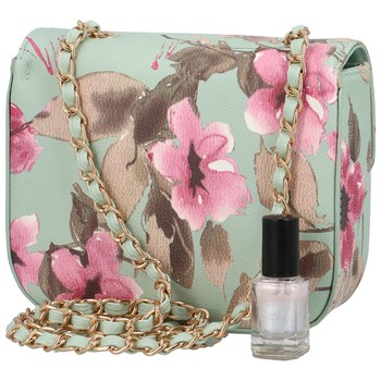Dámská crossbody kabelka bledě zelená - DIANA & CO Melly Flower