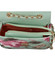 Dámská crossbody kabelka bledě zelená - DIANA & CO Melly Flower