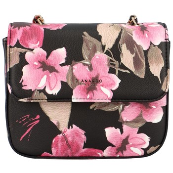 Dámská crossbody kabelka černá - DIANA & CO Melly Flower