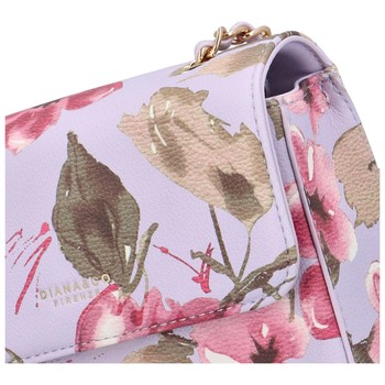 Dámská crossbody kabelka světle fialová - DIANA & CO Melly Flower