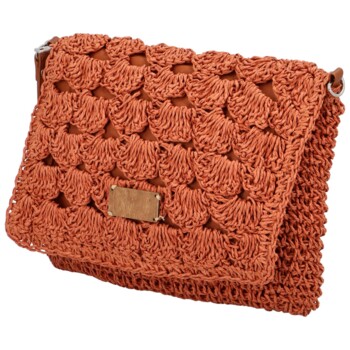 Dámská crossbody kabelka cihlová - Firenze Patty