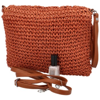 Dámská crossbody kabelka cihlová - Firenze Patty